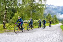 31.08.2022, Antholz, Italy (ITA): Stina Nilsson (SWE), Elvira Oeberg (SWE), Hanna Oeberg (SWE), Linn Persson (SWE), Tilda Johansson (SWE), (l-r)  - Biathlon summer training, Antholz (ITA). www.nordicfocus.com. © Barbieri/NordicFocus. Every downloaded picture is fee-liable.