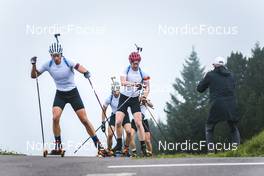 02.09.2022, Lavaze, Italy (ITA): Filip Fjeld Andersen (NOR), Johannes Thingnes Boe (NOR), (l-r)  - Biathlon summer training, Lavaze (ITA). www.nordicfocus.com. © Vanzetta/NordicFocus. Every downloaded picture is fee-liable.