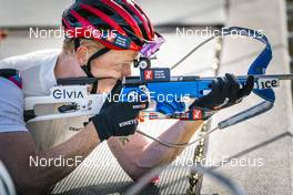 30.08.2022, Lavaze, Italy (ITA): Johannes Thingnes Boe (NOR) - Biathlon summer training, Lavaze (ITA). www.nordicfocus.com. © Vanzetta/NordicFocus. Every downloaded picture is fee-liable.