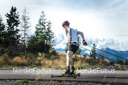 30.08.2022, Lavaze, Italy (ITA): Johannes Thingnes Boe (NOR) - Biathlon summer training, Lavaze (ITA). www.nordicfocus.com. © Vanzetta/NordicFocus. Every downloaded picture is fee-liable.