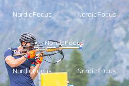 26.08.2022, Bessans, France (FRA): Emilien Claude (FRA) - Biathlon summer training, Bessans (FRA). www.nordicfocus.com. © Authamayou/NordicFocus. Every downloaded picture is fee-liable.