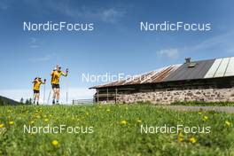 30.08.2022, Lavaze, Italy (ITA): Tarjei Boe (NOR), Vetle Sjaastad Christiansen (NOR), (l-r)  - Biathlon summer training, Lavaze (ITA). www.nordicfocus.com. © Vanzetta/NordicFocus. Every downloaded picture is fee-liable.