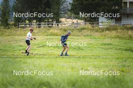 02.09.2022, Lavaze, Italy (ITA): Johannes Thingnes Boe (NOR), Vetle Sjaastad Christiansen (NOR), (l-r)  - Biathlon summer training, Lavaze (ITA). www.nordicfocus.com. © Vanzetta/NordicFocus. Every downloaded picture is fee-liable.