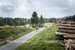 02.09.2022, Lavaze, Italy (ITA): Vetle Sjaastad Christiansen (NOR), Johannes Thingnes Boe (NOR), (l-r)  - Biathlon summer training, Lavaze (ITA). www.nordicfocus.com. © Vanzetta/NordicFocus. Every downloaded picture is fee-liable.