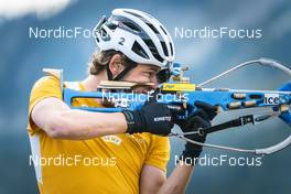 30.08.2022, Lavaze, Italy (ITA): Sturla Holm Laegreid (NOR) - Biathlon summer training, Lavaze (ITA). www.nordicfocus.com. © Vanzetta/NordicFocus. Every downloaded picture is fee-liable.