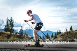 30.08.2022, Lavaze, Italy (ITA): Johannes Thingnes Boe (NOR) - Biathlon summer training, Lavaze (ITA). www.nordicfocus.com. © Vanzetta/NordicFocus. Every downloaded picture is fee-liable.