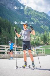 27.08.2022, Bessans, France (FRA): Quentin Fillon-Maillet (FRA) - Biathlon summer training, Bessans (FRA). www.nordicfocus.com. © Authamayou/NordicFocus. Every downloaded picture is fee-liable.