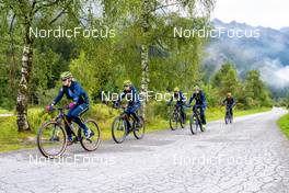 31.08.2022, Antholz, Italy (ITA): Stina Nilsson (SWE), Elvira Oeberg (SWE), Hanna Oeberg (SWE), Linn Persson (SWE), Tilda Johansson (SWE), (l-r)  - Biathlon summer training, Antholz (ITA). www.nordicfocus.com. © Barbieri/NordicFocus. Every downloaded picture is fee-liable.