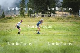 02.09.2022, Lavaze, Italy (ITA): Johannes Thingnes Boe (NOR), Vetle Sjaastad Christiansen (NOR), (l-r)  - Biathlon summer training, Lavaze (ITA). www.nordicfocus.com. © Vanzetta/NordicFocus. Every downloaded picture is fee-liable.