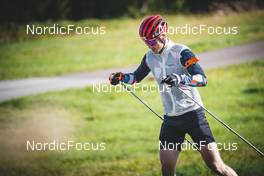 30.08.2022, Lavaze, Italy (ITA): Johannes Thingnes Boe (NOR) - Biathlon summer training, Lavaze (ITA). www.nordicfocus.com. © Vanzetta/NordicFocus. Every downloaded picture is fee-liable.