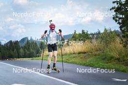 30.08.2022, Lavaze, Italy (ITA): Johannes Thingnes Boe (NOR) - Biathlon summer training, Lavaze (ITA). www.nordicfocus.com. © Vanzetta/NordicFocus. Every downloaded picture is fee-liable.