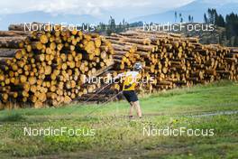 30.08.2022, Lavaze, Italy (ITA): Sturla Holm Laegreid (NOR) - Biathlon summer training, Lavaze (ITA). www.nordicfocus.com. © Vanzetta/NordicFocus. Every downloaded picture is fee-liable.