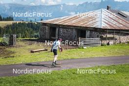 30.08.2022, Lavaze, Italy (ITA): Johannes Thingnes Boe (NOR) - Biathlon summer training, Lavaze (ITA). www.nordicfocus.com. © Vanzetta/NordicFocus. Every downloaded picture is fee-liable.