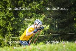 30.08.2022, Lavaze, Italy (ITA): Sturla Holm Laegreid (NOR) - Biathlon summer training, Lavaze (ITA). www.nordicfocus.com. © Vanzetta/NordicFocus. Every downloaded picture is fee-liable.