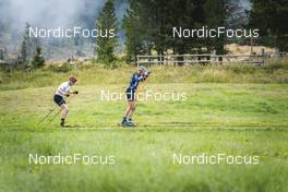 02.09.2022, Lavaze, Italy (ITA): Johannes Thingnes Boe (NOR), Vetle Sjaastad Christiansen (NOR), (l-r)  - Biathlon summer training, Lavaze (ITA). www.nordicfocus.com. © Vanzetta/NordicFocus. Every downloaded picture is fee-liable.