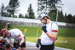 02.09.2022, Lavaze, Italy (ITA): Sturla Holm Laegreid (NOR) - Biathlon summer training, Lavaze (ITA). www.nordicfocus.com. © Vanzetta/NordicFocus. Every downloaded picture is fee-liable.