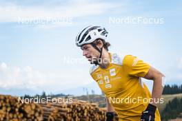 30.08.2022, Lavaze, Italy (ITA): Sturla Holm Laegreid (NOR) - Biathlon summer training, Lavaze (ITA). www.nordicfocus.com. © Vanzetta/NordicFocus. Every downloaded picture is fee-liable.