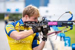 31.08.2022, Antholz, Italy (ITA): Sebastian Samuelsson (SWE) - Biathlon summer training, Antholz (ITA). www.nordicfocus.com. © Barbieri/NordicFocus. Every downloaded picture is fee-liable.