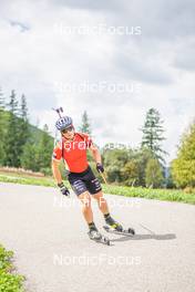 26.08.2022, Bessans, France (FRA): Remi Broutier  (FRA) - Biathlon summer training, Bessans (FRA). www.nordicfocus.com. © Authamayou/NordicFocus. Every downloaded picture is fee-liable.