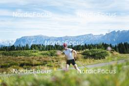 30.08.2022, Lavaze, Italy (ITA): Johannes Thingnes Boe (NOR) - Biathlon summer training, Lavaze (ITA). www.nordicfocus.com. © Vanzetta/NordicFocus. Every downloaded picture is fee-liable.