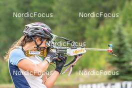 26.08.2022, Bessans, France (FRA): Caroline Colombo (FRA) - Biathlon summer training, Bessans (FRA). www.nordicfocus.com. © Authamayou/NordicFocus. Every downloaded picture is fee-liable.
