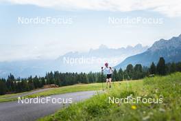 30.08.2022, Lavaze, Italy (ITA): Johannes Thingnes Boe (NOR) - Biathlon summer training, Lavaze (ITA). www.nordicfocus.com. © Vanzetta/NordicFocus. Every downloaded picture is fee-liable.