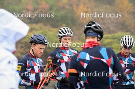 15.10.2022, Oberhof, Germany (GER): Johannes Dale (NOR), Vetle Sjaastad Christiansen (NOR), Johannes Thingnes Boe (NOR) - Biathlon summer training, Oberhof (GER). www.nordicfocus.com. © Reichert/NordicFocus. Every downloaded picture is fee-liable.