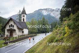 08.09.2022, Lavaze, Italy (ITA): Oskar Brandt (SWE), Peppe Femling (SWE), (l-r)  - Biathlon summer training, Lavaze (ITA). www.nordicfocus.com. © Vanzetta/NordicFocus. Every downloaded picture is fee-liable.