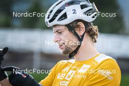 30.08.2022, Lavaze, Italy (ITA): Sturla Holm Laegreid (NOR) - Biathlon summer training, Lavaze (ITA). www.nordicfocus.com. © Vanzetta/NordicFocus. Every downloaded picture is fee-liable.