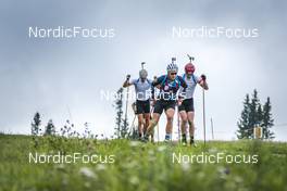 02.09.2022, Lavaze, Italy (ITA): Vetle Sjaastad Christiansen (NOR), Johannes Thingnes Boe (NOR), (l-r)  - Biathlon summer training, Lavaze (ITA). www.nordicfocus.com. © Vanzetta/NordicFocus. Every downloaded picture is fee-liable.