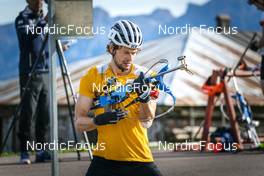 30.08.2022, Lavaze, Italy (ITA): Sturla Holm Laegreid (NOR) - Biathlon summer training, Lavaze (ITA). www.nordicfocus.com. © Vanzetta/NordicFocus. Every downloaded picture is fee-liable.