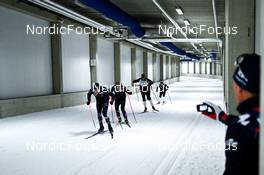 14.10.2022, Oberhof, Germany (GER): Vetle Sjaastad Christiansen (NOR) , Johannes Dale (NOR), Filip Fjeld Andersen (NOR), Sturla Holm Laegreid (NOR) - Biathlon summer training, Oberhof (GER). www.nordicfocus.com. © Reichert/NordicFocus. Every downloaded picture is fee-liable.