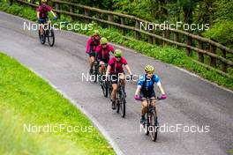 31.08.2022, Antholz, Italy (ITA): Mona Brorsson (SWE), Hanna Oeberg (SWE), Tilda Johansson (SWE), Elvira Oeberg (SWE), Stina Nilsson (SWE), (l-r)  - Biathlon summer training, Antholz (ITA). www.nordicfocus.com. © Barbieri/NordicFocus. Every downloaded picture is fee-liable.