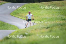 30.08.2022, Lavaze, Italy (ITA): Johannes Thingnes Boe (NOR) - Biathlon summer training, Lavaze (ITA). www.nordicfocus.com. © Vanzetta/NordicFocus. Every downloaded picture is fee-liable.