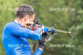 26.08.2022, Bessans, France (FRA): Quentin Fillon-Maillet (FRA) - Biathlon summer training, Bessans (FRA). www.nordicfocus.com. © Authamayou/NordicFocus. Every downloaded picture is fee-liable.