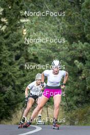 02.09.2022, Lavaze, Italy (ITA): Karoline Knotten (NOR), Ragnhild Femsteinevik (NOR), (l-r)  - Biathlon summer training, Lavaze (ITA). www.nordicfocus.com. © Vanzetta/NordicFocus. Every downloaded picture is fee-liable.