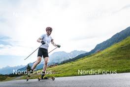 30.08.2022, Lavaze, Italy (ITA): Johannes Thingnes Boe (NOR) - Biathlon summer training, Lavaze (ITA). www.nordicfocus.com. © Vanzetta/NordicFocus. Every downloaded picture is fee-liable.