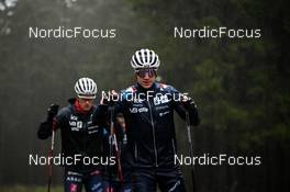 15.10.2022, Oberhof, Germany (GER): Filip Fjeld Andersen (NOR), Johannes Thingnes Boe (NOR) - Biathlon summer training, Oberhof (GER). www.nordicfocus.com. © Reichert/NordicFocus. Every downloaded picture is fee-liable.