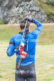 26.08.2022, Bessans, France (FRA): Quentin Fillon-Maillet (FRA) - Biathlon summer training, Bessans (FRA). www.nordicfocus.com. © Authamayou/NordicFocus. Every downloaded picture is fee-liable.