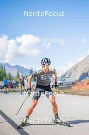 27.08.2022, Bessans, France (FRA): Quentin Fillon-Maillet (FRA) - Biathlon summer training, Bessans (FRA). www.nordicfocus.com. © Authamayou/NordicFocus. Every downloaded picture is fee-liable.