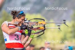 25.08.2022, Bessans, France (FRA): Julia Simon (FRA) - Biathlon summer training, Bessans (FRA). www.nordicfocus.com. © Authamayou/NordicFocus. Every downloaded picture is fee-liable.