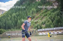 27.08.2022, Bessans, France (FRA): Quentin Fillon-Maillet (FRA) - Biathlon summer training, Bessans (FRA). www.nordicfocus.com. © Authamayou/NordicFocus. Every downloaded picture is fee-liable.