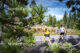 30.08.2022, Lavaze, Italy (ITA): Vetle Sjaastad Christiansen (NOR), Johannes Thingnes Boe (NOR), (l-r)  - Biathlon summer training, Lavaze (ITA). www.nordicfocus.com. © Vanzetta/NordicFocus. Every downloaded picture is fee-liable.