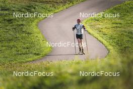 30.08.2022, Lavaze, Italy (ITA): Johannes Thingnes Boe (NOR) - Biathlon summer training, Lavaze (ITA). www.nordicfocus.com. © Vanzetta/NordicFocus. Every downloaded picture is fee-liable.