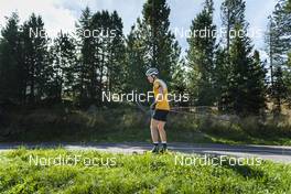 30.08.2022, Lavaze, Italy (ITA): Johannes Thingnes Boe (NOR) - Biathlon summer training, Lavaze (ITA). www.nordicfocus.com. © Vanzetta/NordicFocus. Every downloaded picture is fee-liable.