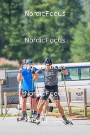 27.08.2022, Bessans, France (FRA): Quentin Fillon-Maillet (FRA) - Biathlon summer training, Bessans (FRA). www.nordicfocus.com. © Authamayou/NordicFocus. Every downloaded picture is fee-liable.