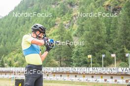 26.08.2022, Bessans, France (FRA): Quentin Fillon-Maillet (FRA) - Biathlon summer training, Bessans (FRA). www.nordicfocus.com. © Authamayou/NordicFocus. Every downloaded picture is fee-liable.