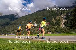 01.09.2022, Antholz, Italy (ITA): Tilda Johansson (SWE), Hanna Oeberg (SWE), Elvira Oeberg (SWE), (l-r)  - Biathlon summer training, Antholz (ITA). www.nordicfocus.com. © Barbieri/NordicFocus. Every downloaded picture is fee-liable.