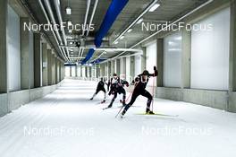 14.10.2022, Oberhof, Germany (GER): Sturla Holm Laegreid (NOR), Filip Fjeld Andersen (NOR), Vetle Sjaastad Christiansen (NOR), Johannes Dale (NOR) - Biathlon summer training, Oberhof (GER). www.nordicfocus.com. © Reichert/NordicFocus. Every downloaded picture is fee-liable.