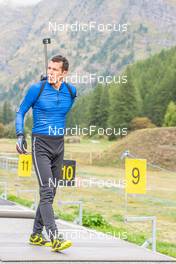 26.08.2022, Bessans, France (FRA): Quentin Fillon-Maillet (FRA) - Biathlon summer training, Bessans (FRA). www.nordicfocus.com. © Authamayou/NordicFocus. Every downloaded picture is fee-liable.